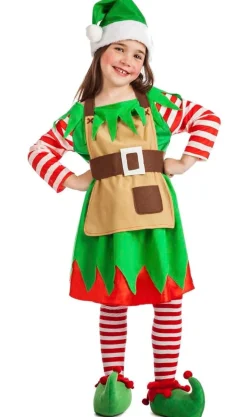 Disfraces en grupo de Elfos Claus