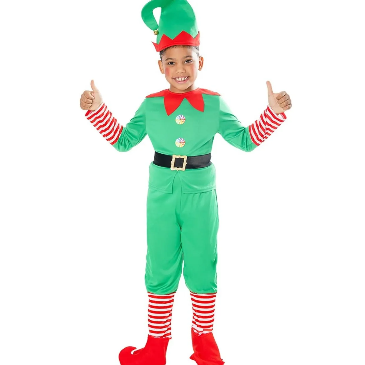 Disfraces en grupo de Elfos Navidad
