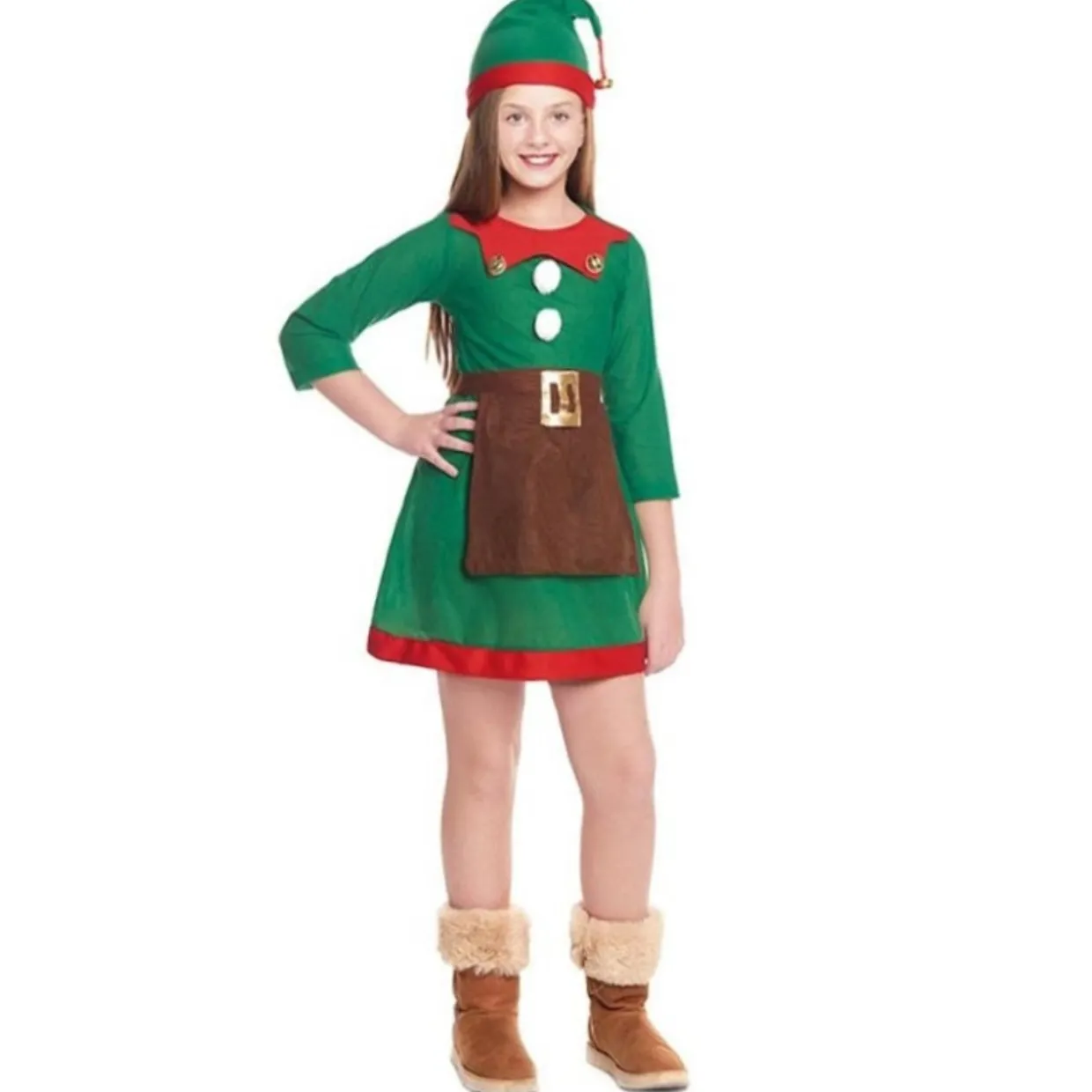 Disfraces en grupo de Elfos Navideños