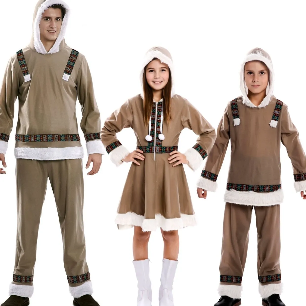 Disfraces en grupo de Esquimales Inuit