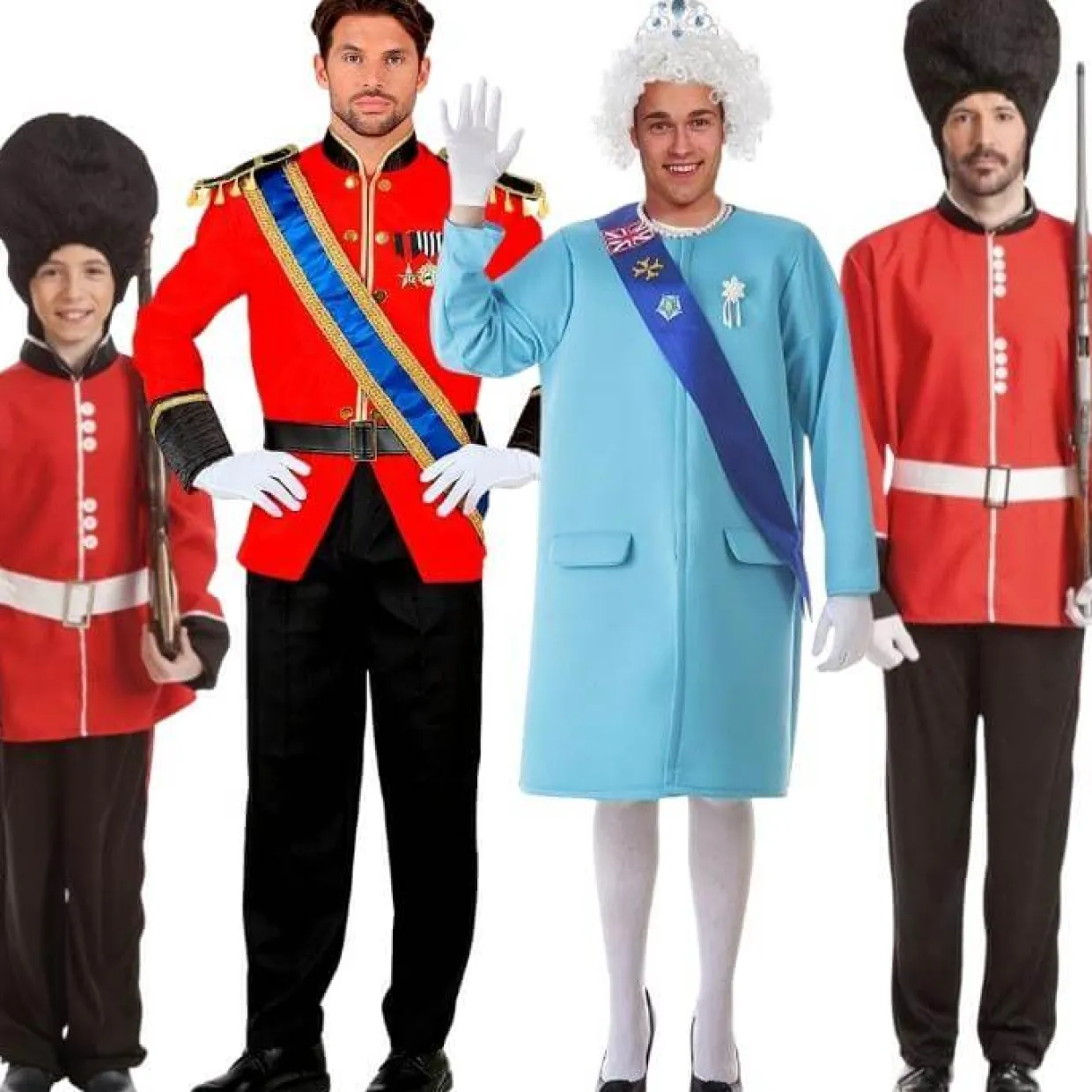Disfraces en Grupo de Familia Real Inglesa