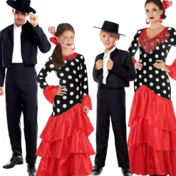Disfraces en grupo de Flamencas y Cordobeses