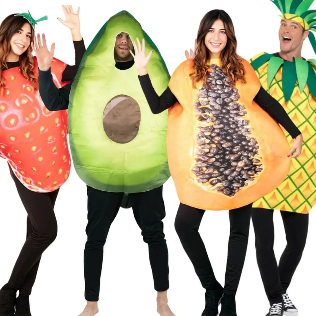 Disfraces en Grupo de Frutas Divertidas