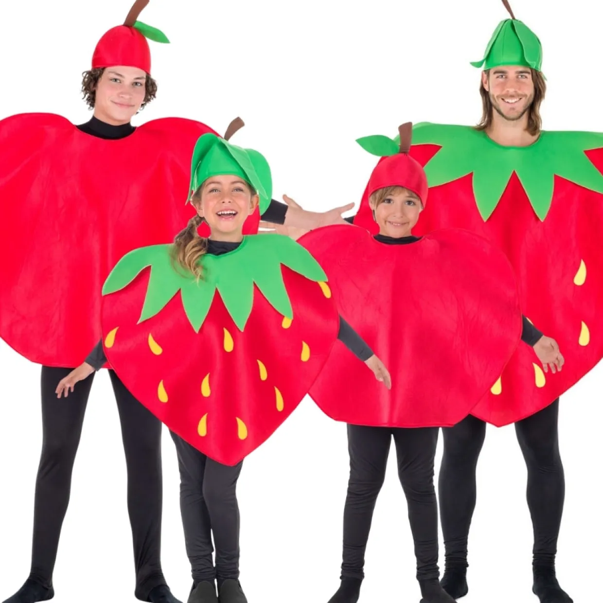 Disfraces en grupo de Frutas Rojas