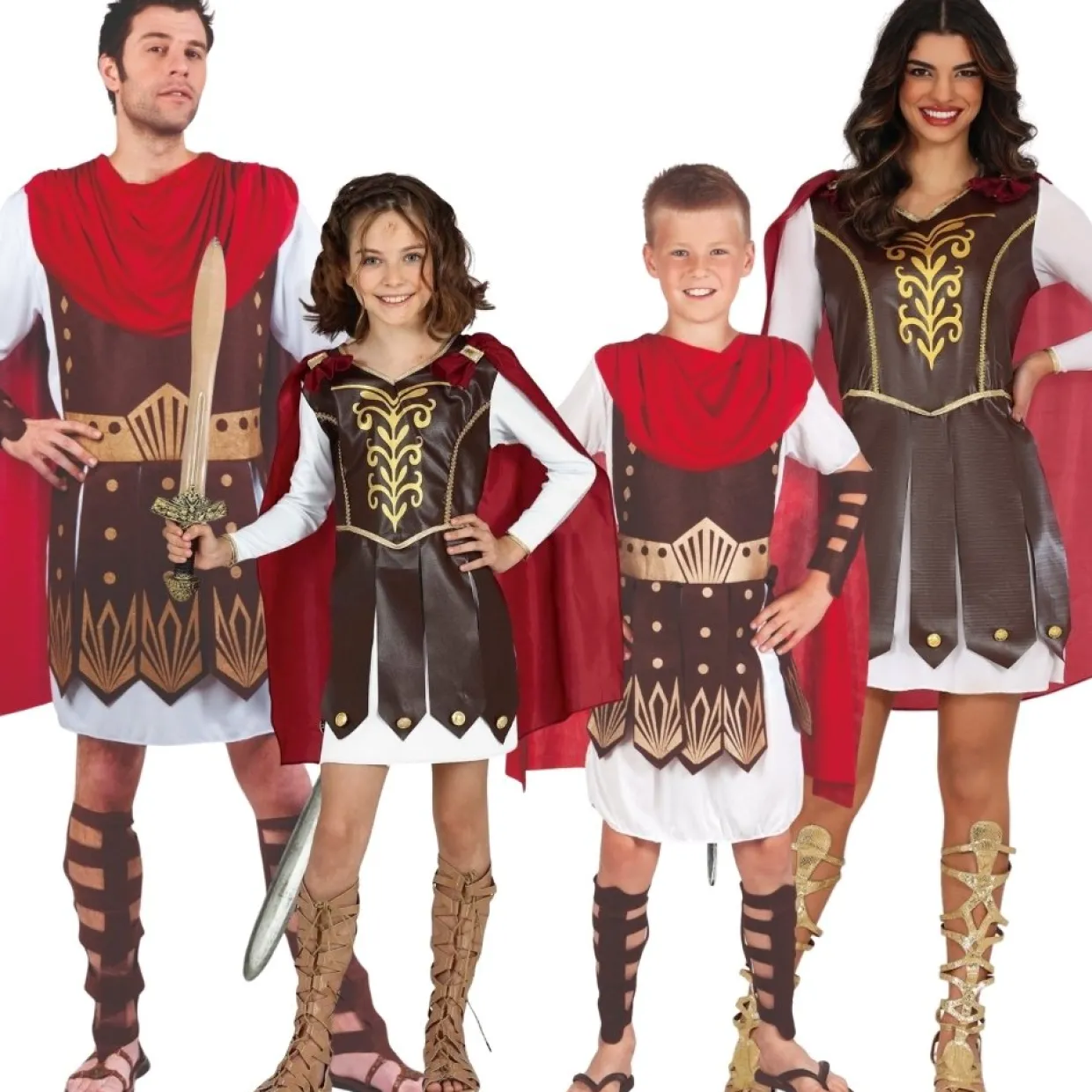 Disfraces en grupo de Gladiadores Romanos