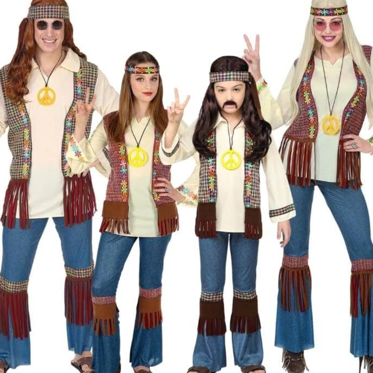 Disfraces en Grupo de Hippies Reggae