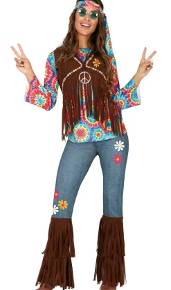 Disfraces en grupo de Hippies Happy