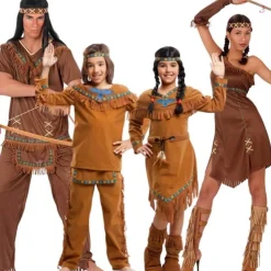 Disfraces en grupo de Indios Mojave