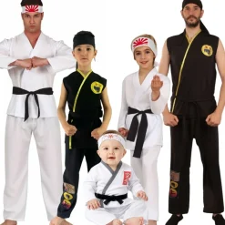 Disfraces en grupo de karate Kid y Cobra Kai