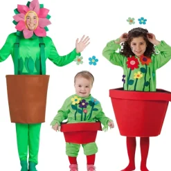 Disfraces en grupo de Macetas con Flor