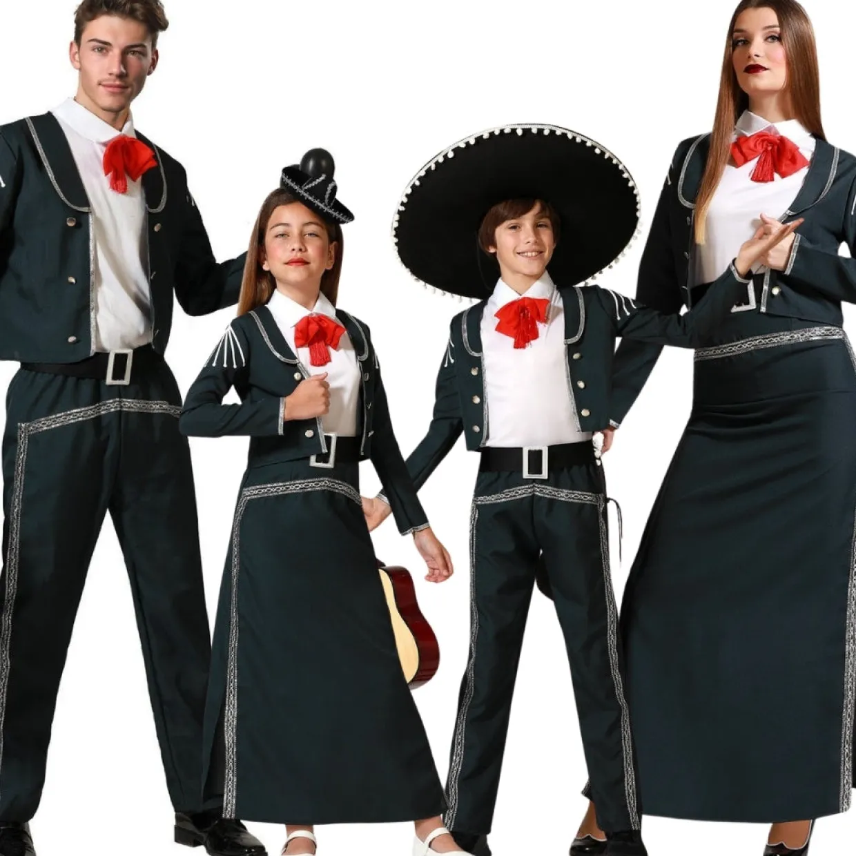Disfraces en grupo de Mariachis Negros