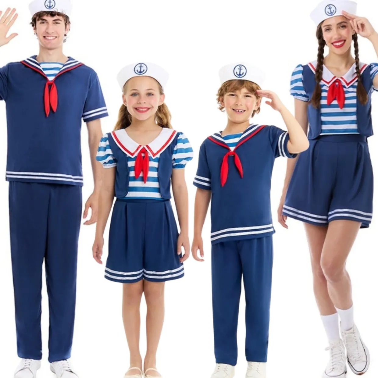 Disfraces en grupo de Marineros Azules