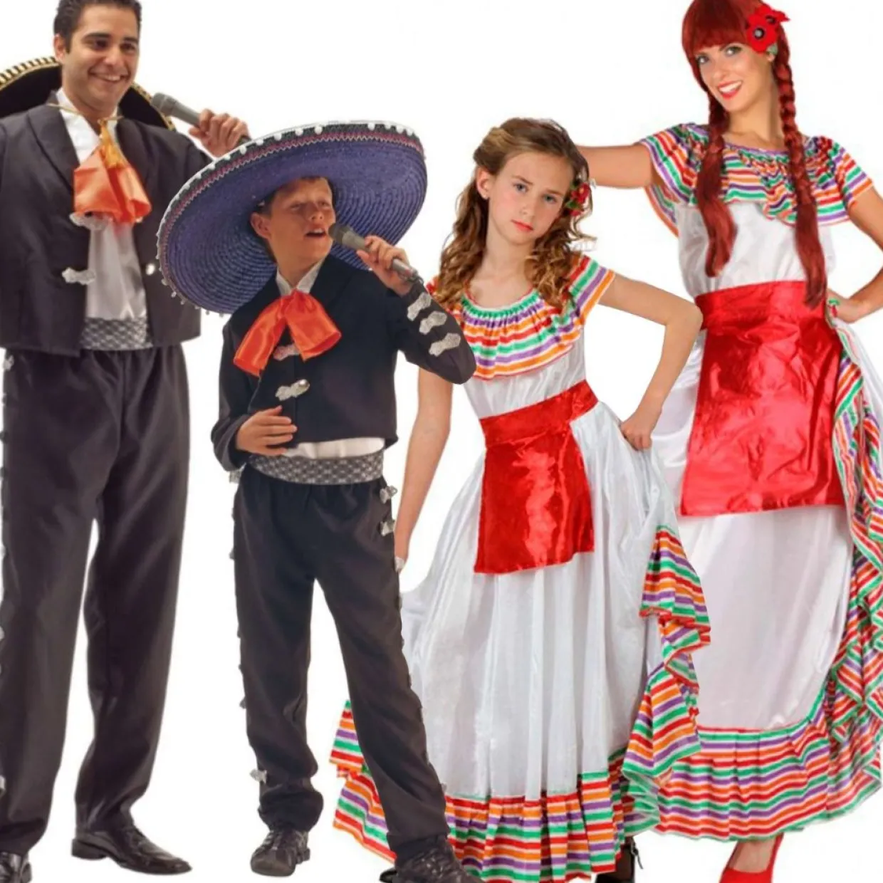 Disfraces en grupo de Mexicanos Cantantes