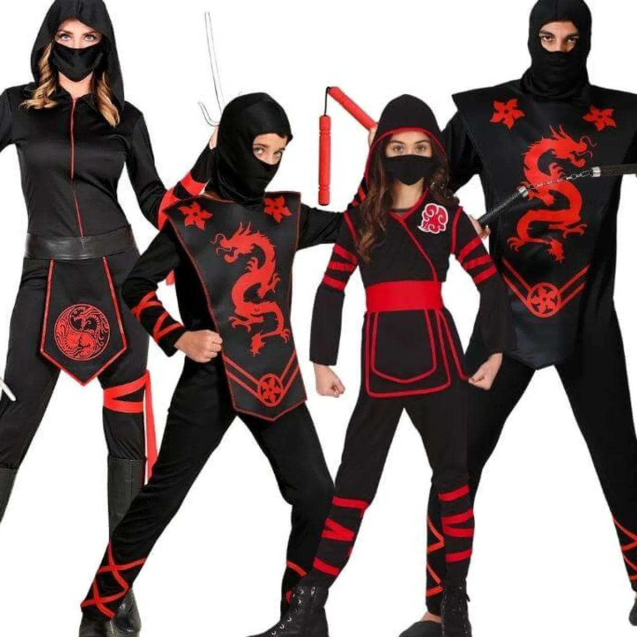 Disfraces en Grupo de Ninjas Secretos