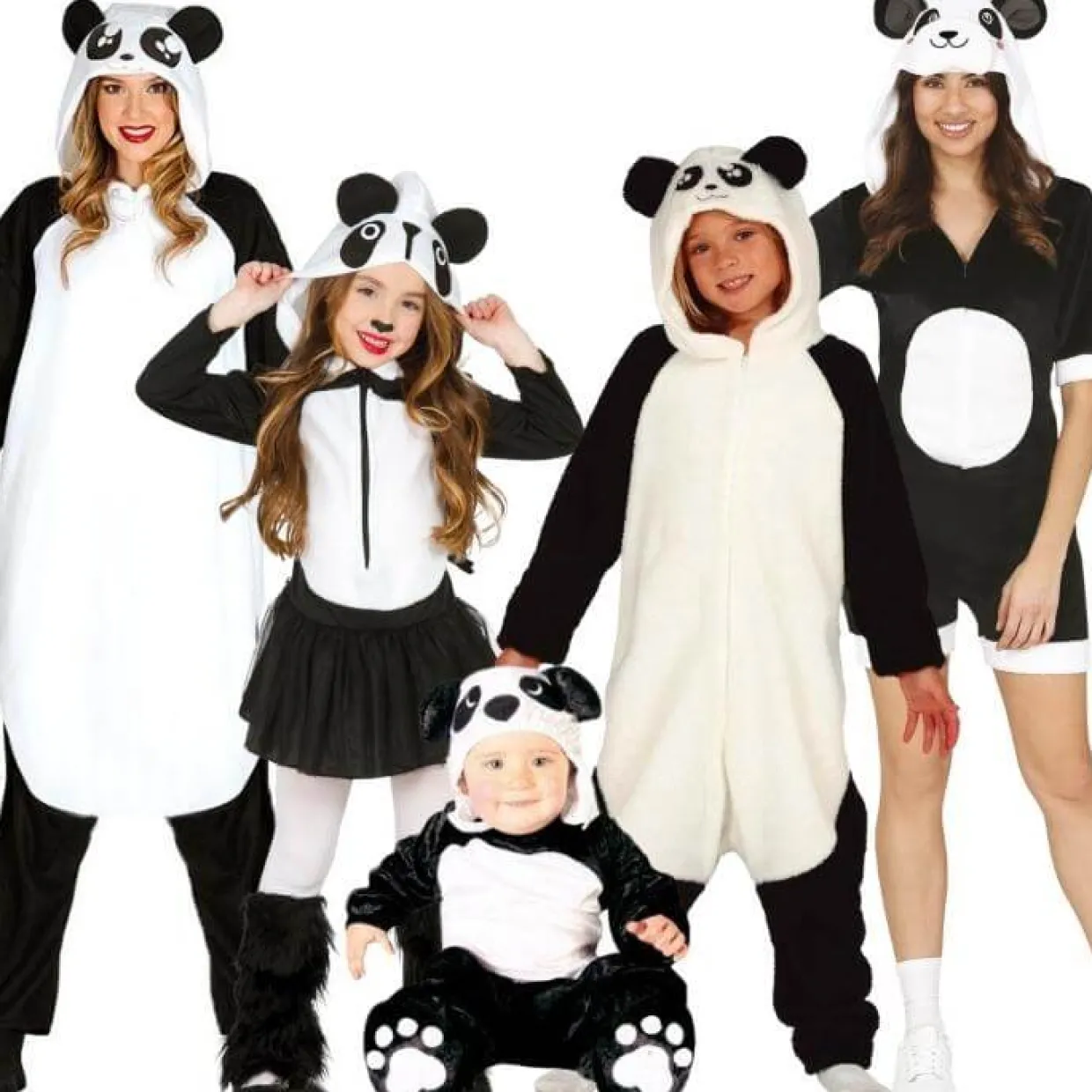 Disfraces en Grupo de Pandas