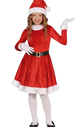 Disfraces en Grupo de Papá y Mamá Noel Rojos