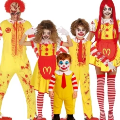 Disfraces en grupo de Payasos Burger Sangrientos