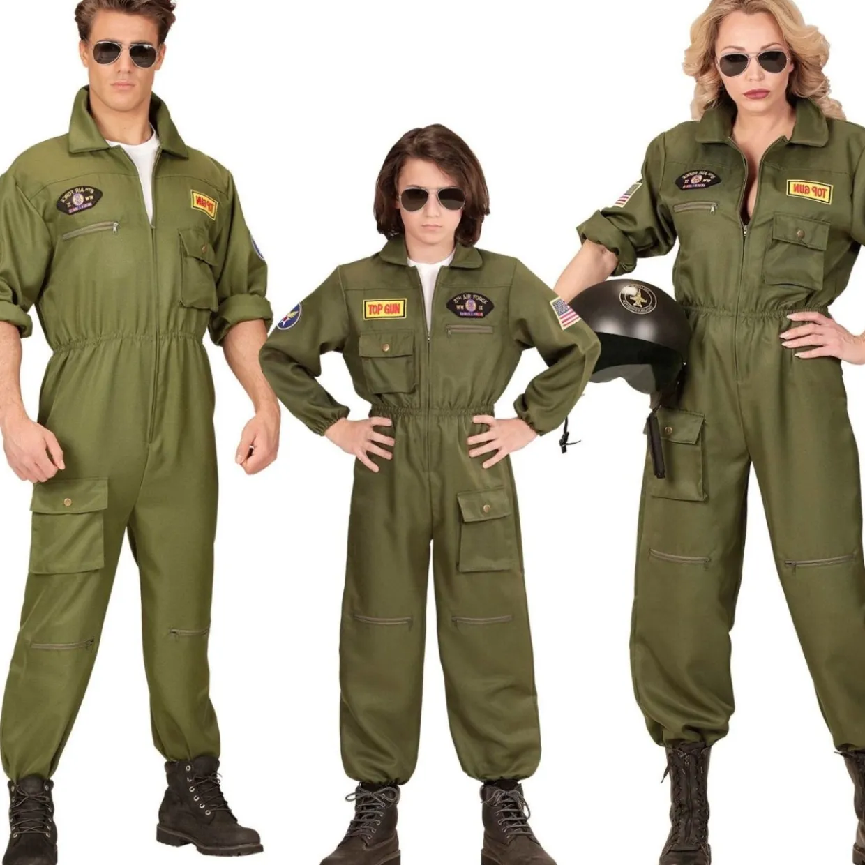 Disfraces en grupo de Pilotos de Combate