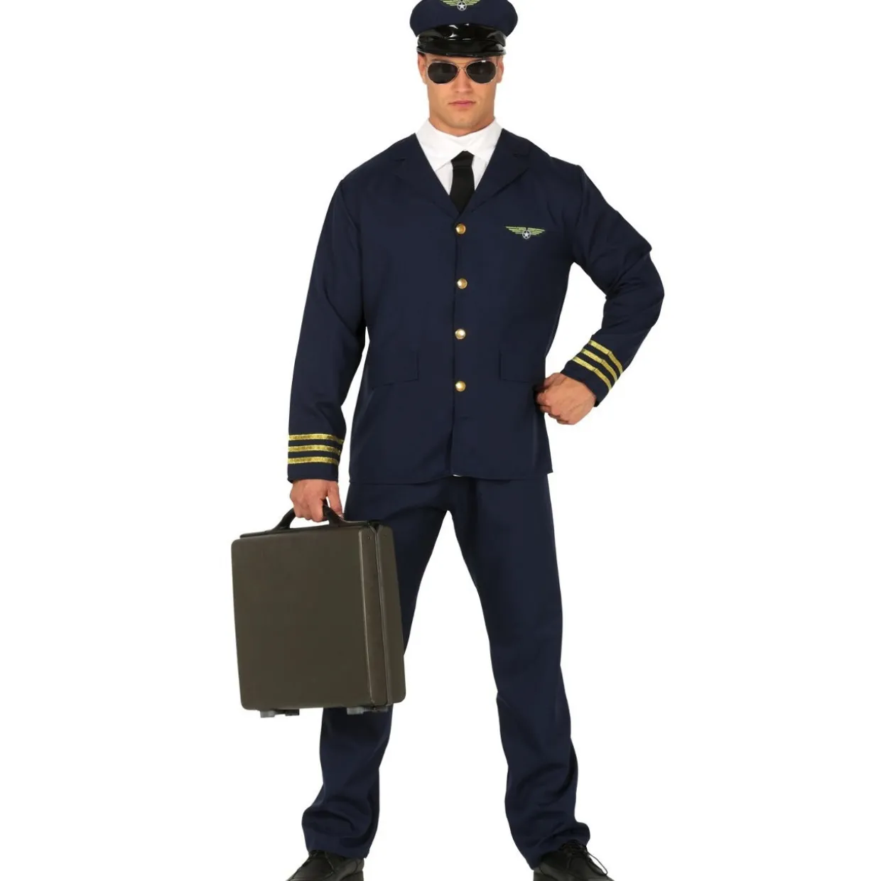 Disfraces en grupo de Pilotos y Azafatas