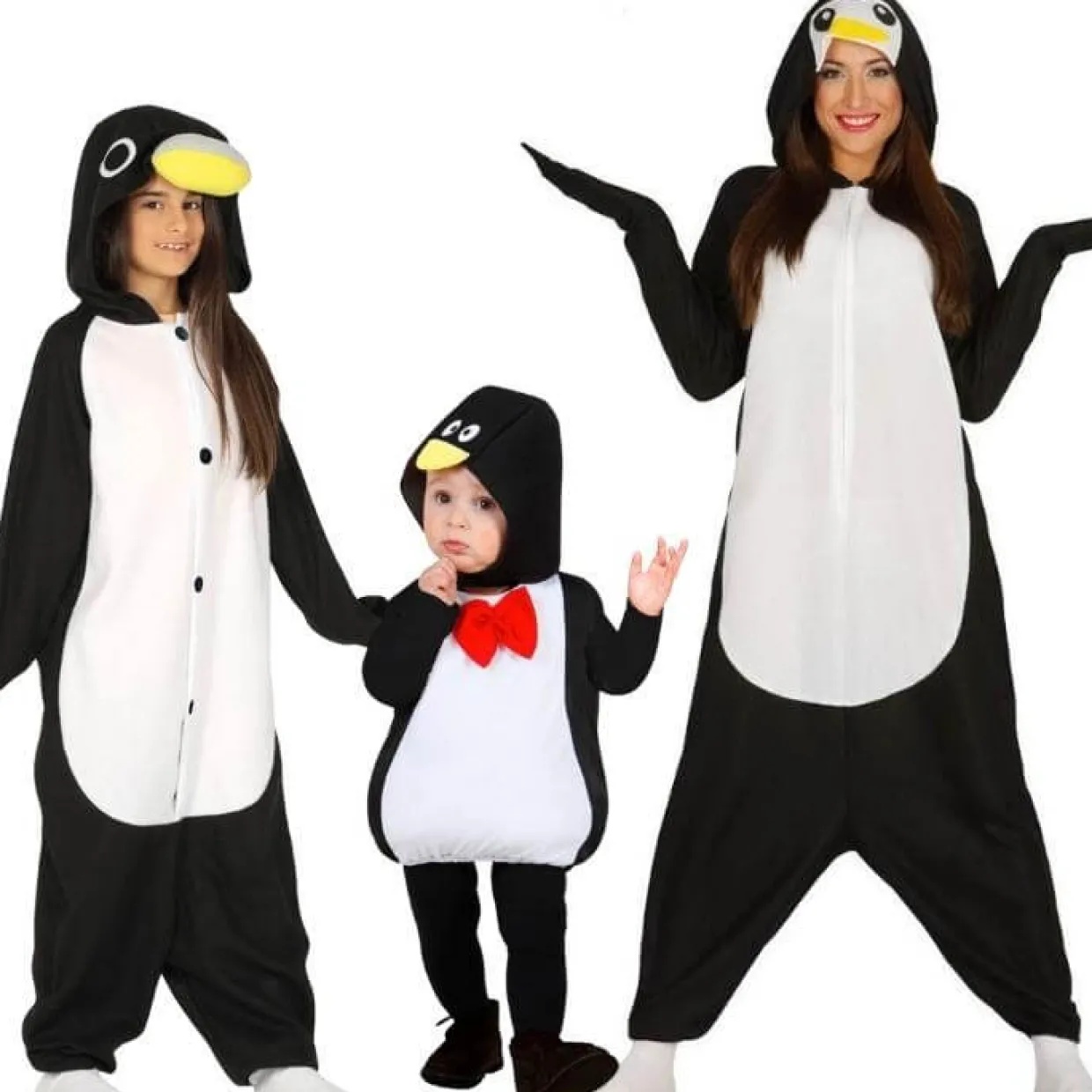 Disfraces en Grupo de Pingüinos