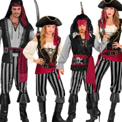 Disfraces en Grupo de Piratas Fajín