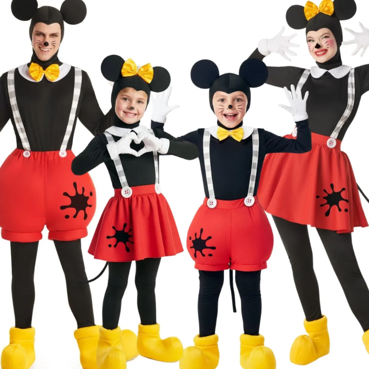 Disfraces en grupo de Ratones Divertidos