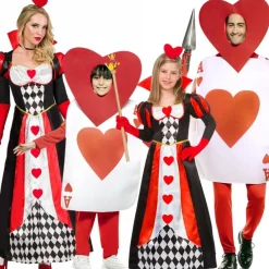 Disfraces en grupo de Reina y Carta de Corazones