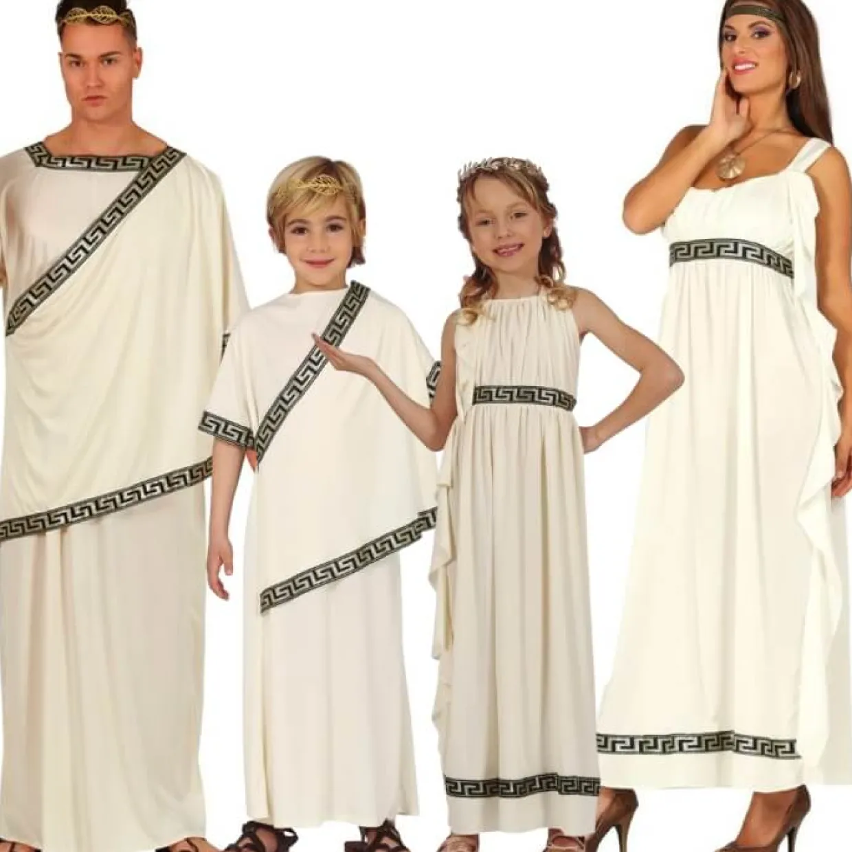 Disfraces en grupo de Romanos Elegantes