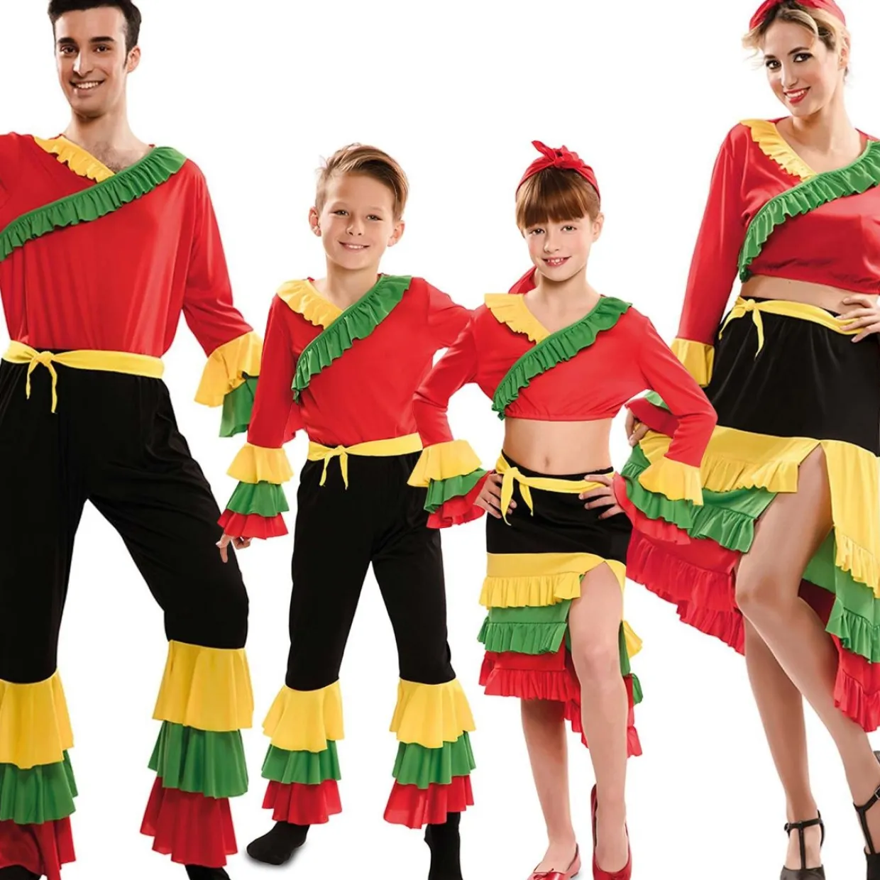 Disfraces en grupo de Rumberos Volantes