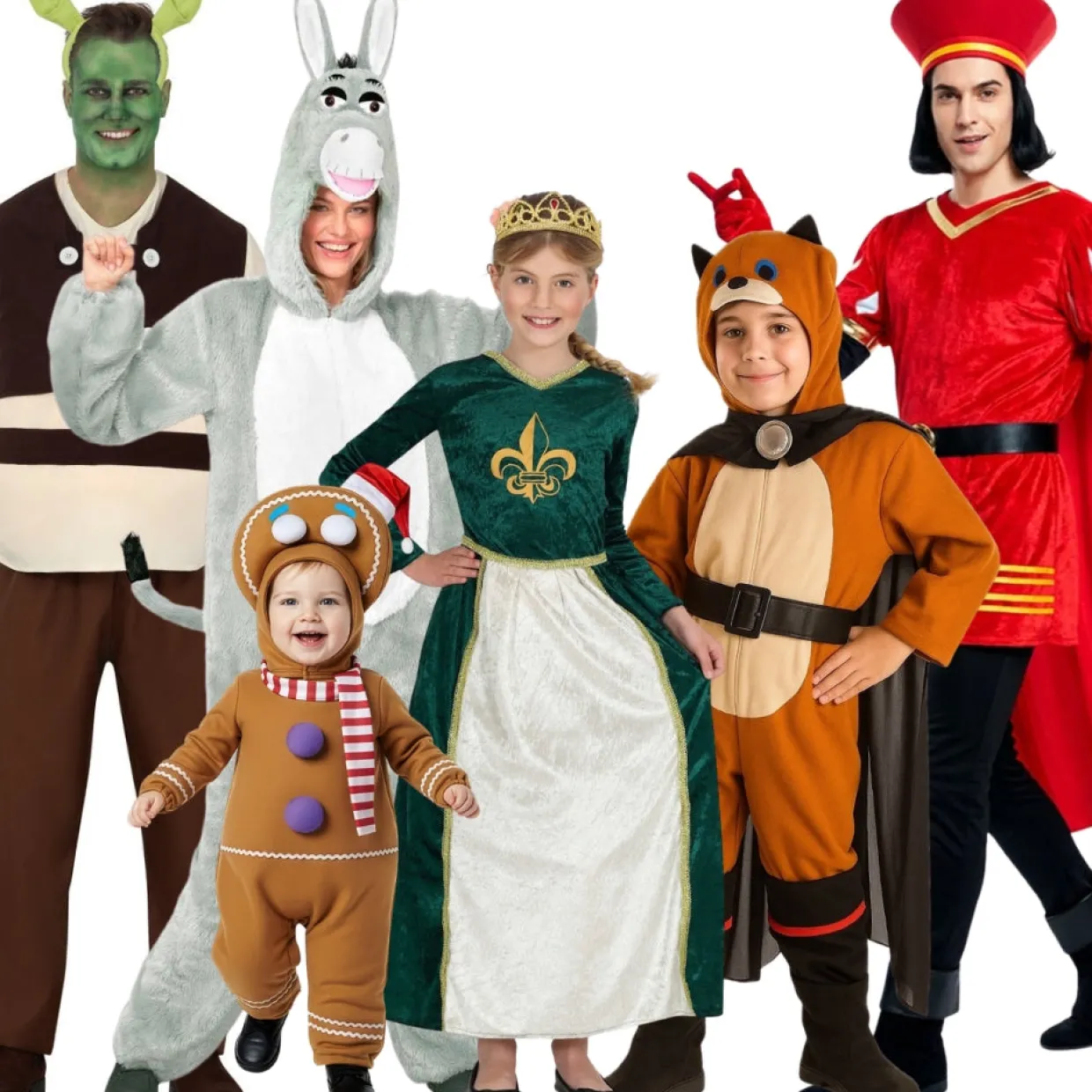 Disfraces en grupo de Shrek y Compañía