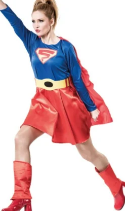 Disfraces en grupo de Superman y Supergirl Bicolor