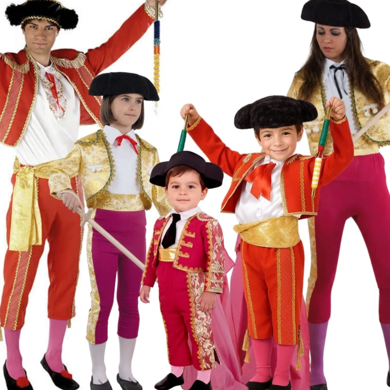 Disfraces en grupo de Toreros de Luces