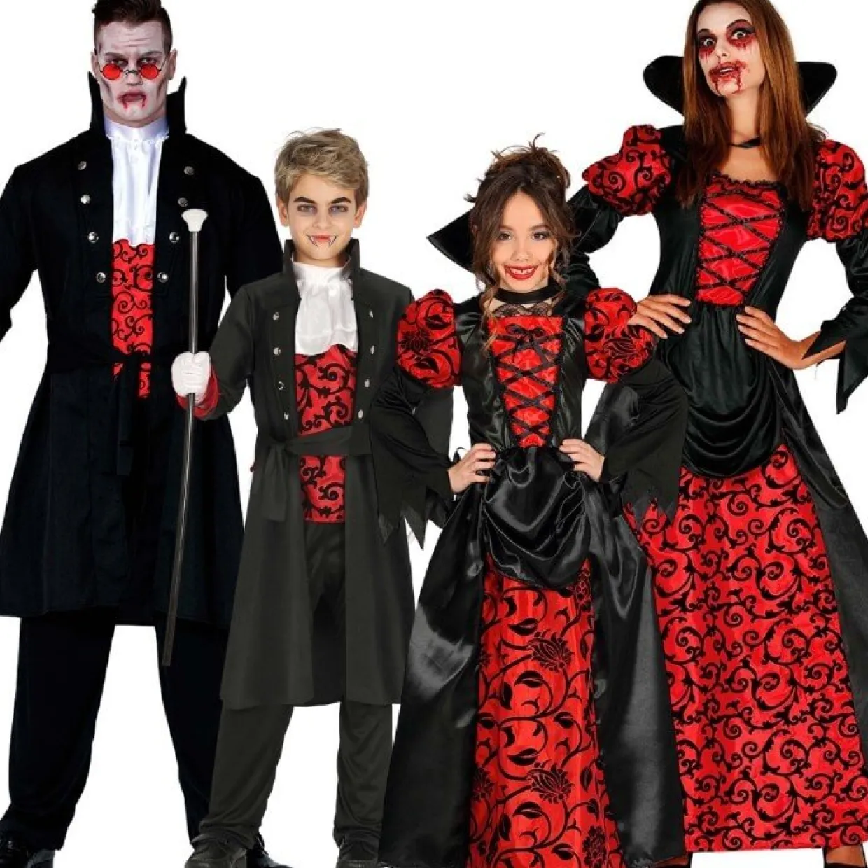 Disfraces en grupo de Vampiros