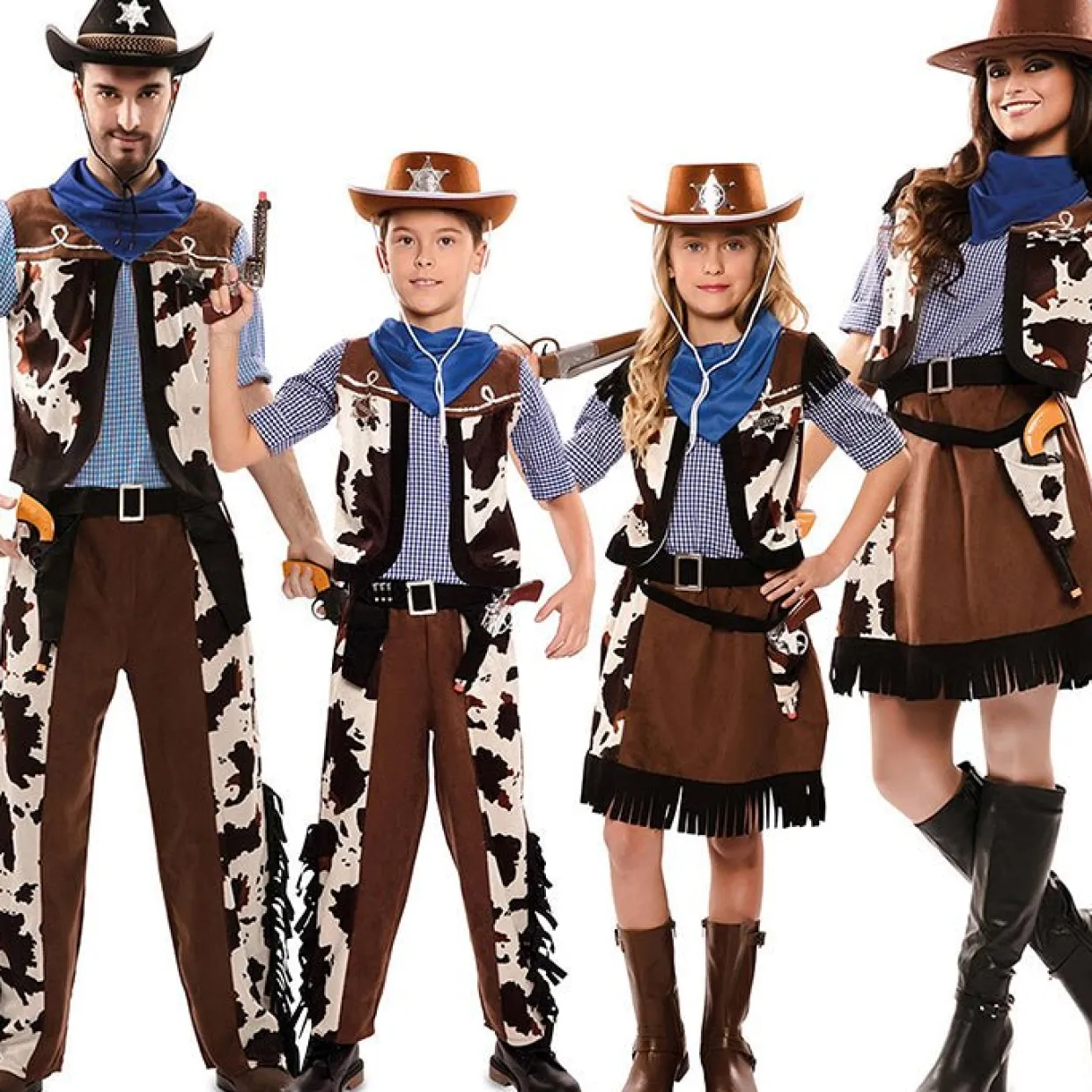 Disfraces en Grupo de Vaqueros