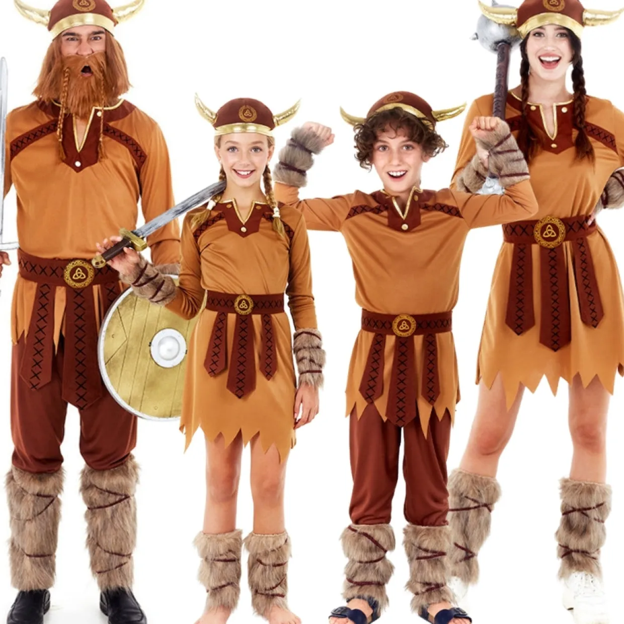 Disfraces en grupo de Vikingos Triqueta