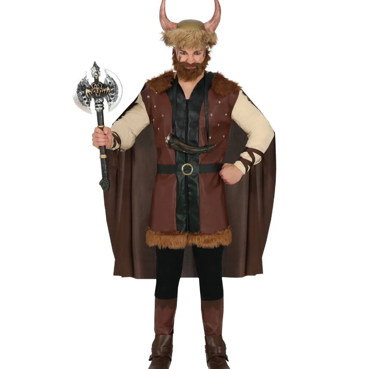 Disfraces en grupo de Vikingos Marrones