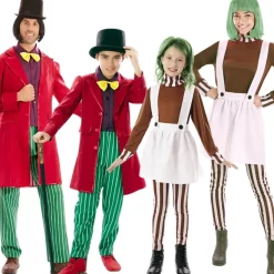 Disfraces en grupo de Willy Wonka