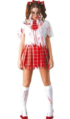 Disfraces en Grupo de Zombies Colegiales
