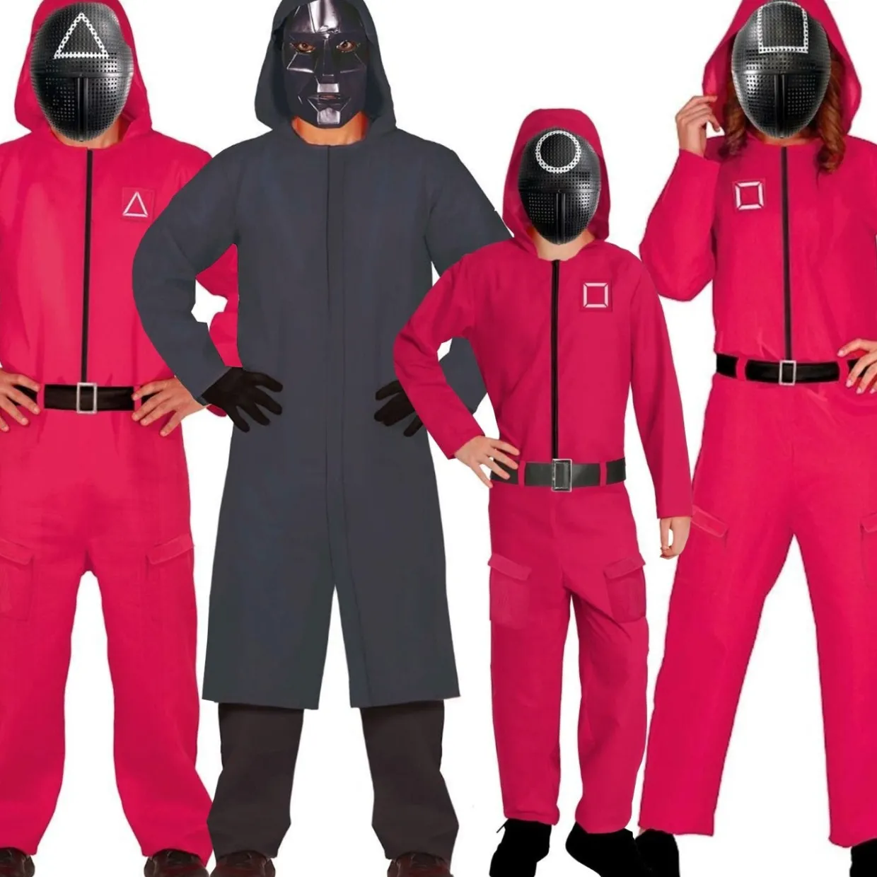 Disfraces en grupo Guardias del Juego del Calamar
