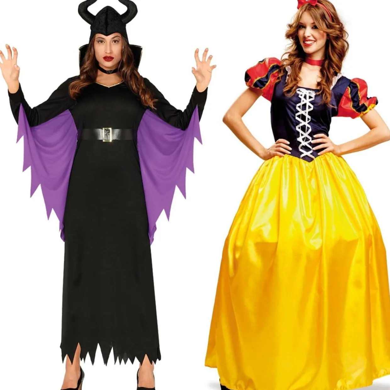Disfraces en pareja de Blancanieves y Maléfica