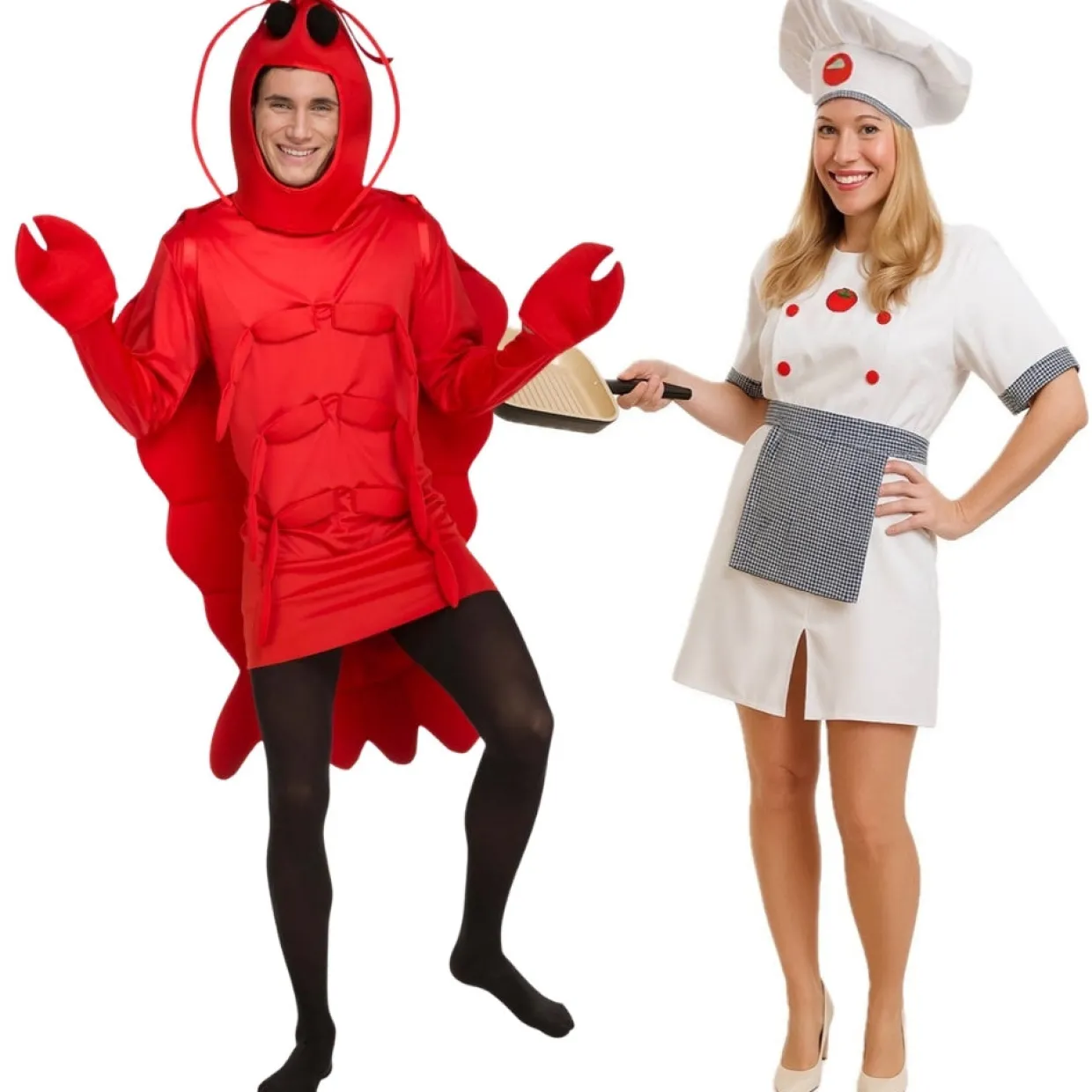 Disfraces en pareja de Bogavante y Cocinera