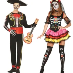 Disfraces en pareja de Catrinas Mexicanas