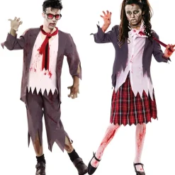 Disfraces en pareja de Colegiales Zombie