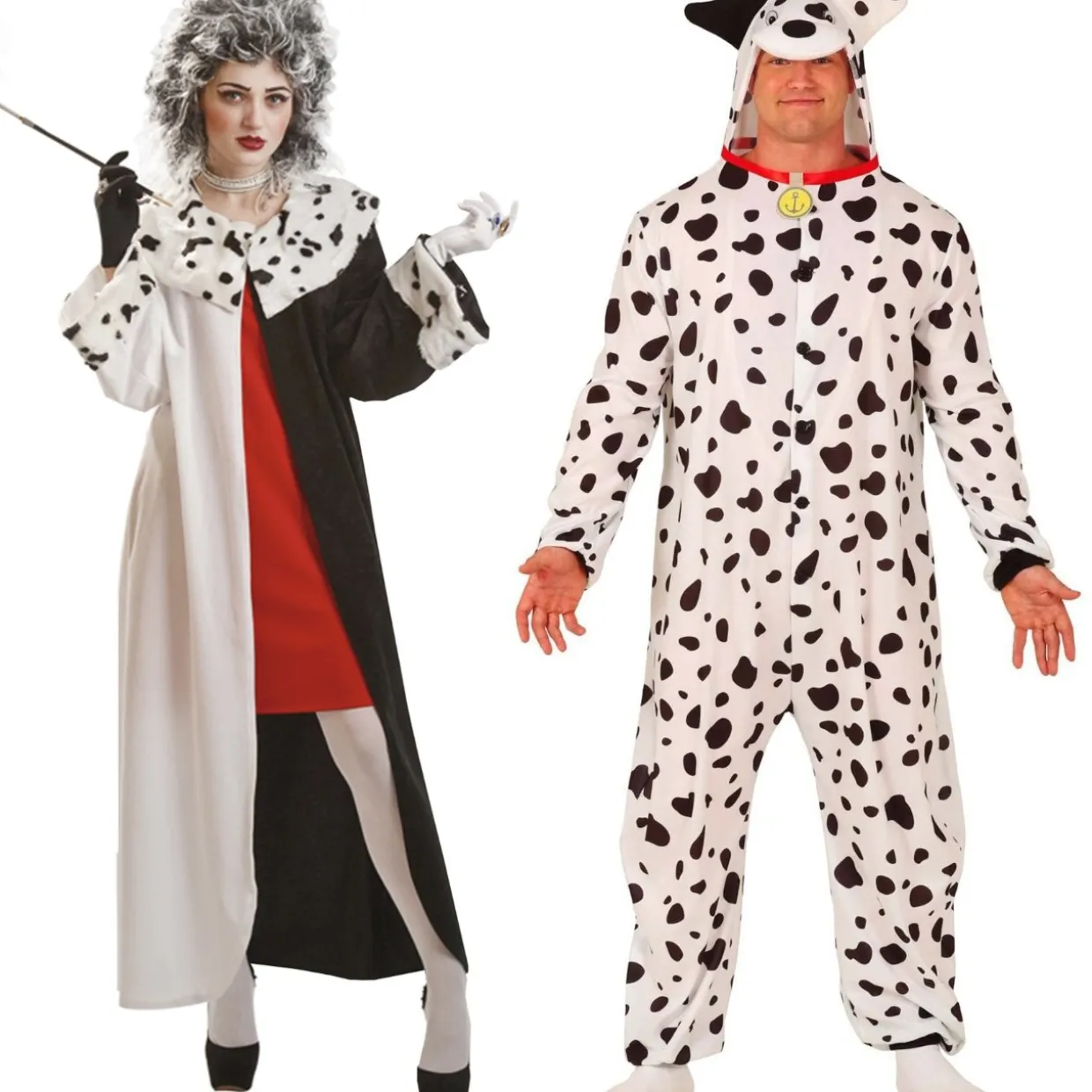 Disfraces en pareja de Cruella y Dálmata