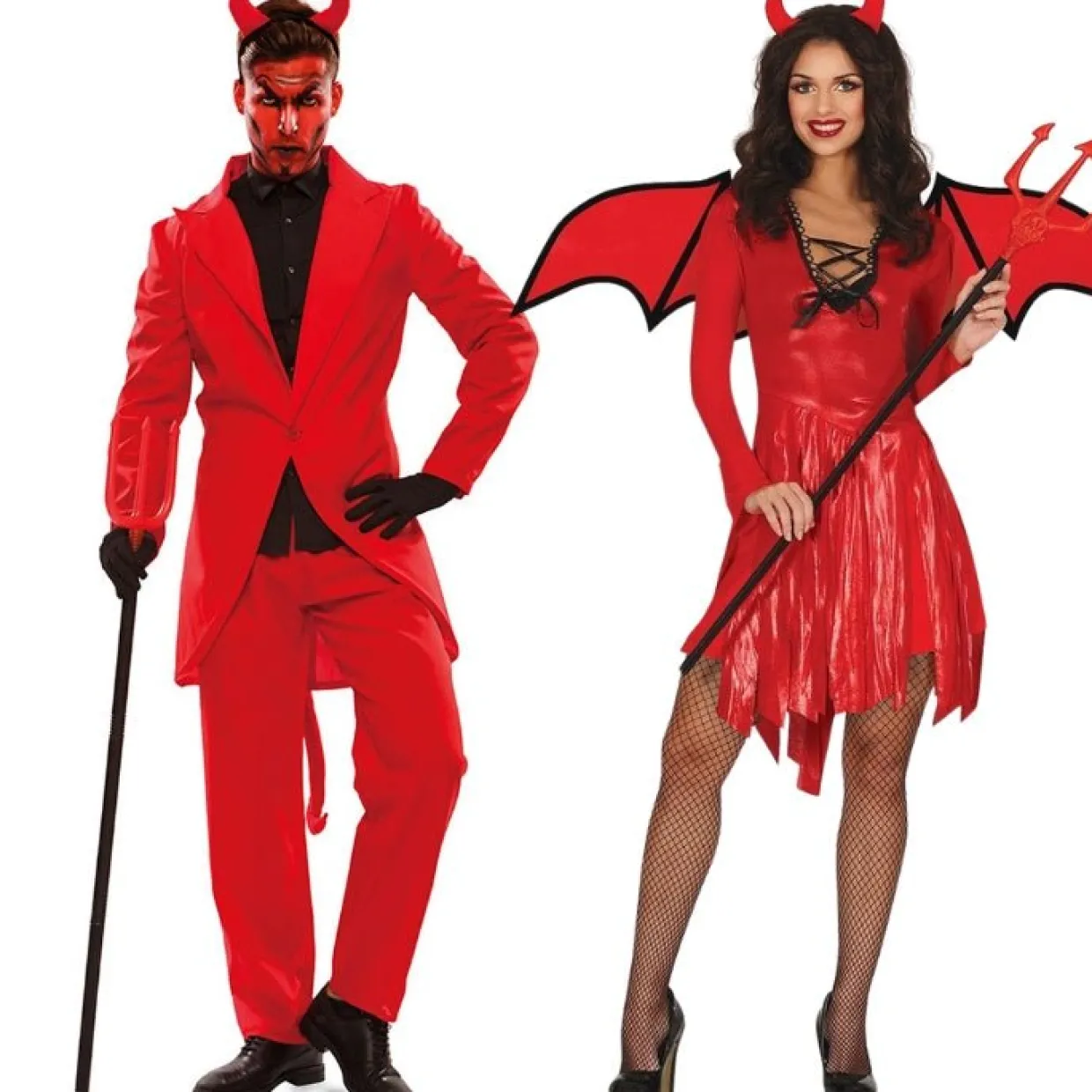 Disfraces en pareja de Diablos