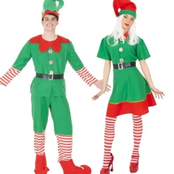 Disfraces en pareja de Elfos Navidad
