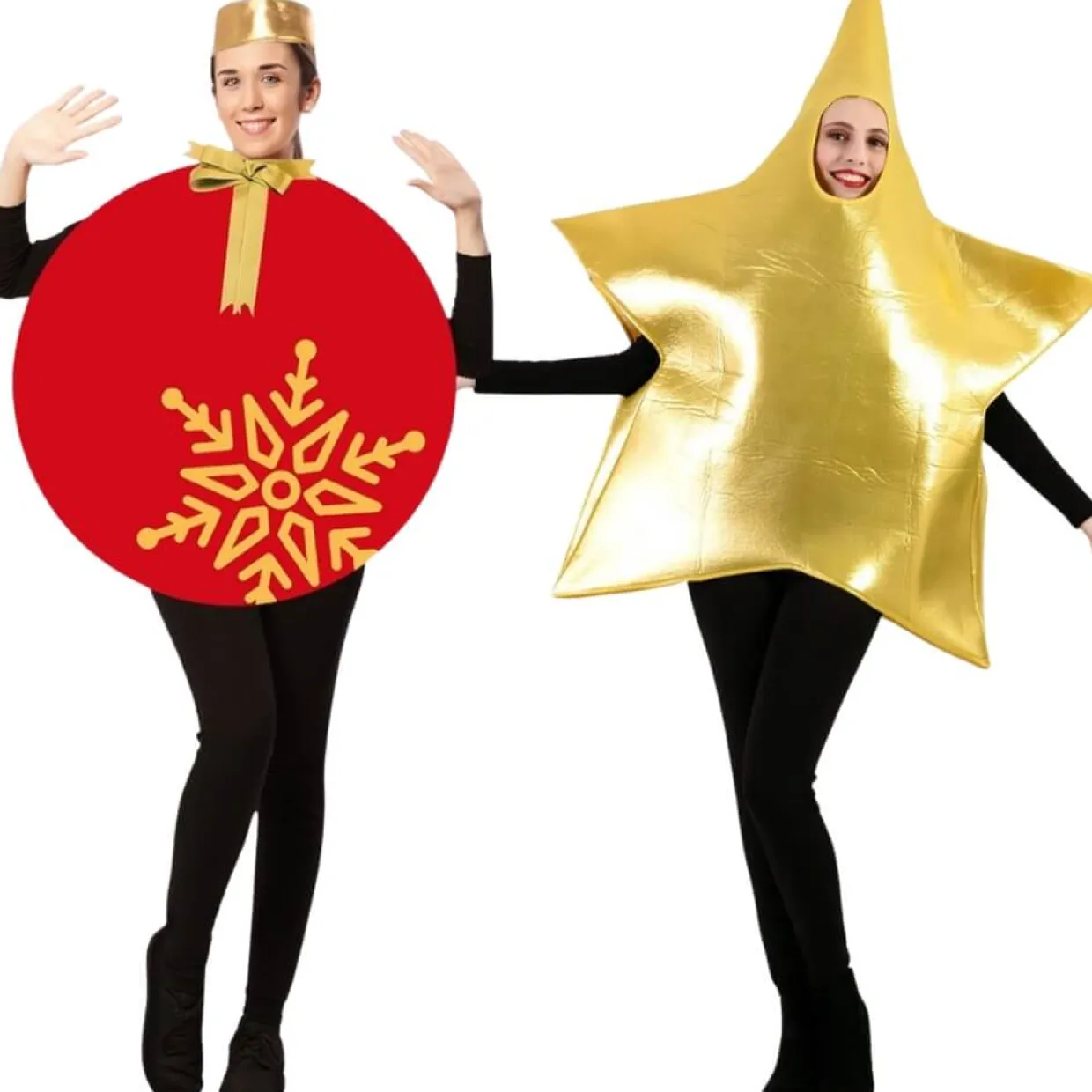 Disfraces en pareja de Estrella y Bola de Navidad