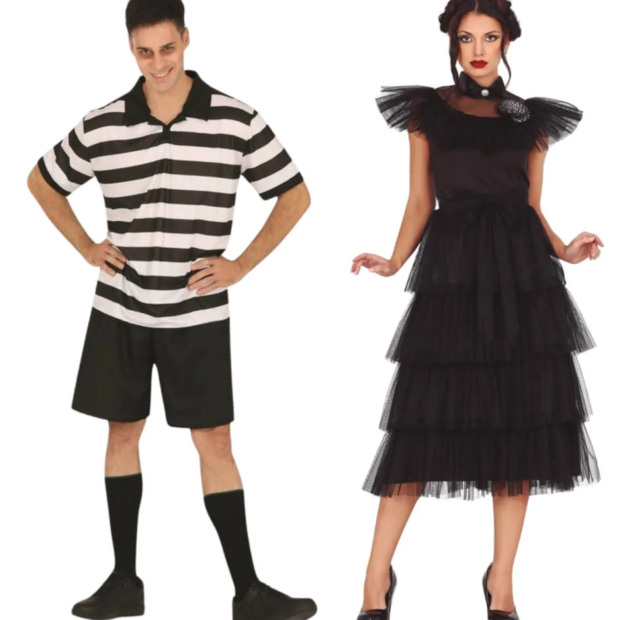 Disfraces en pareja de Familia Siniestra Fiesta