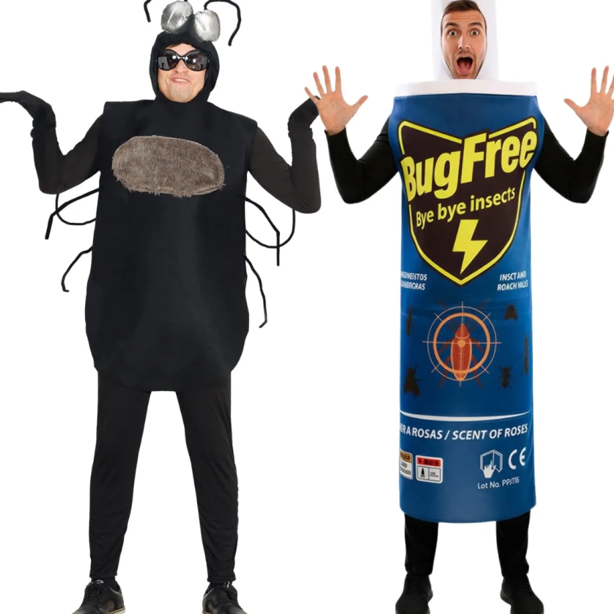 Disfraces en pareja de Insecticida y Mosca