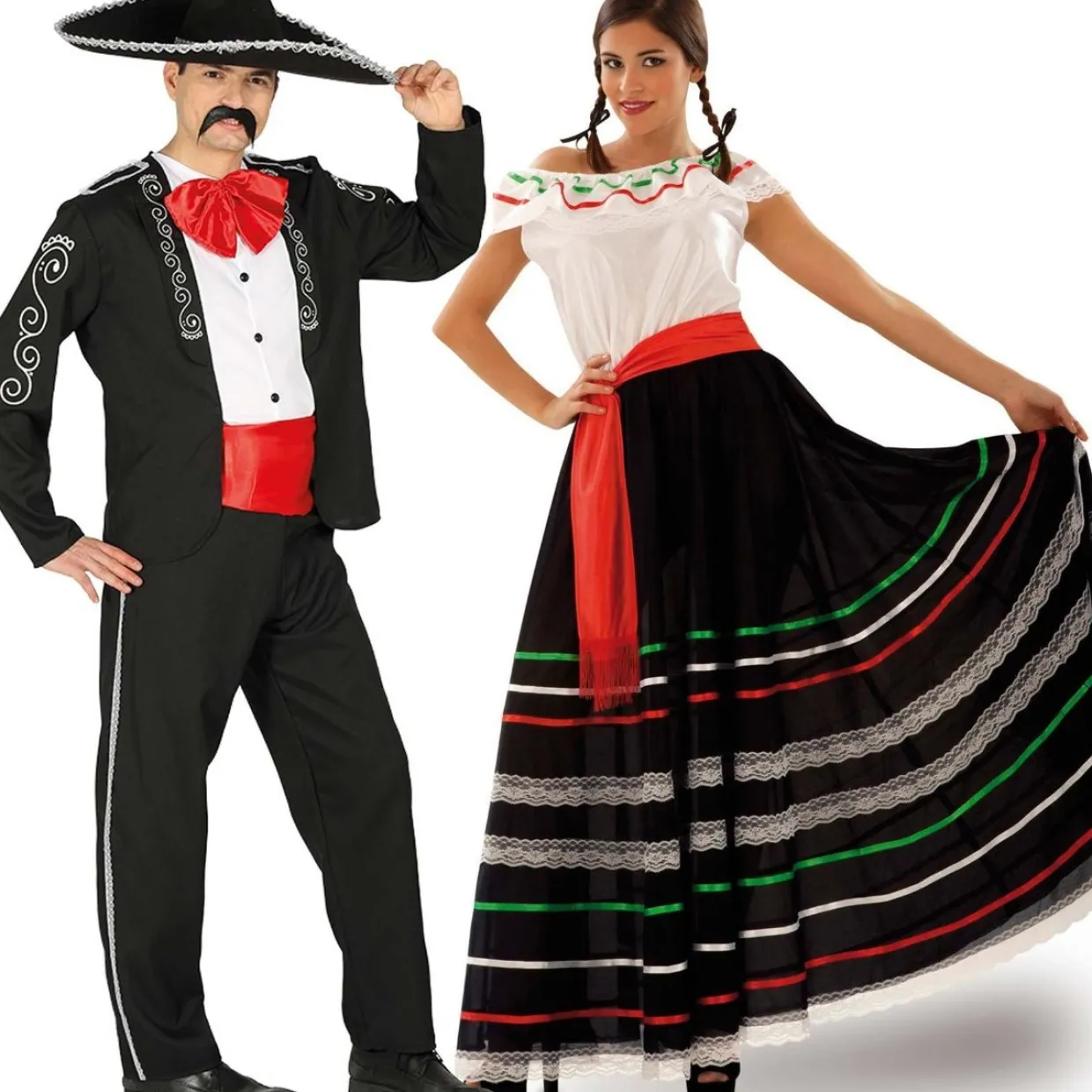 Disfraces en pareja de Mexicanos